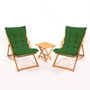Hanah Home Conjunto de Mesa y Sillas de Jardín My005 - Verde